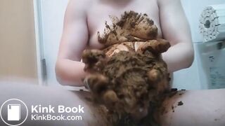 a chubby guys shit wanking compilation