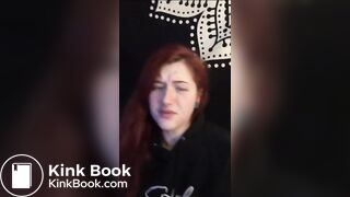 Stupid ginger bitch slapped and spit on
