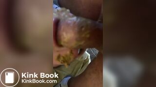 Upside down scat face fuck