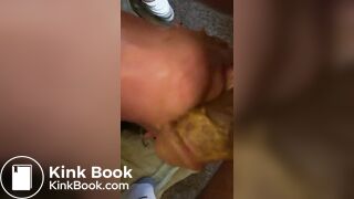 Upside down scat face fuck