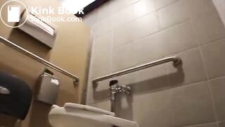 Aurelia Pinching a Loaf In Public Restroom