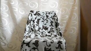 Hot Latina Shitting Off Chair