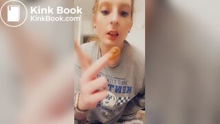 Eating scat off my plug