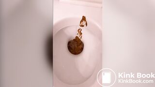 Pooping in the toilet