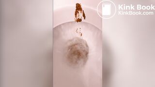 Pooping in the toilet