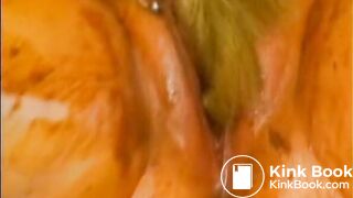 blond MILF makes a mess