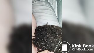 I waken her by urinating on her lovely curly hair