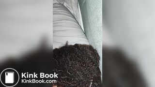 I waken her by urinating on her lovely curly hair