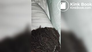 I waken her by urinating on her lovely curly hair