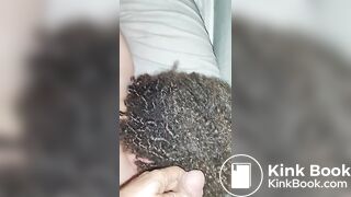 I waken her by urinating on her lovely curly hair