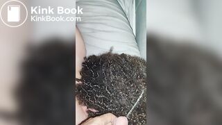 I waken her by urinating on her lovely curly hair