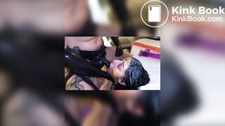 Slap, beat, punch her face  Human toilet loves it