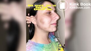 Slap, beat, punch her face  Human toilet loves it