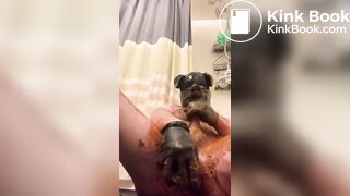 chubby pig dirty dildo session