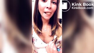 Lex Licking Her Buttplug Clean and Swallowing