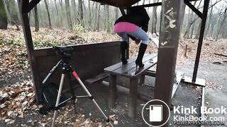 Nce young Teen shitting and pissing outdoor