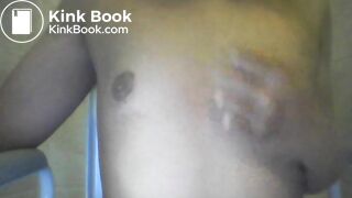 Twink smearing shit on his chest