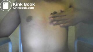 Twink smearing shit on his chest