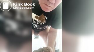 Amsterdam male eating and playing with his shit