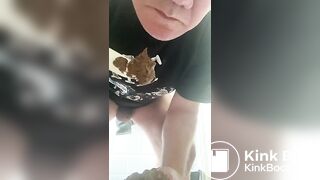 Amsterdam male eating and playing with his shit