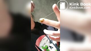 Bimbo Doll Amy being a toilet whore