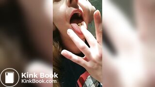 Bimbo Doll Amy being a toilet whore