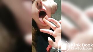 Bimbo Doll Amy being a toilet whore