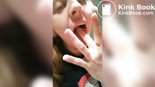 Bimbo Doll Amy being a toilet whore