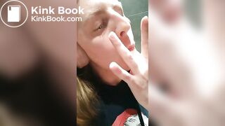 Bimbo Doll Amy being a toilet whore