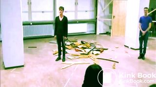 performance art:  guy shits on stage