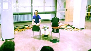 performance art:  guy shits on stage