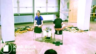 performance art:  guy shits on stage