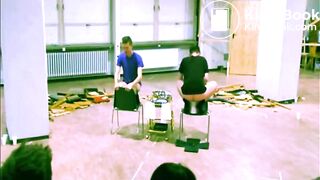 performance art:  guy shits on stage