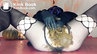 Masked Teen Scat Anal Masturbation