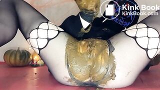 Masked Teen Scat Anal Masturbation