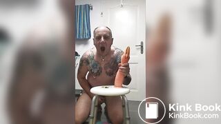 Saarsissyfranka eat ouwn scatDildo Play and sca