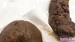 Chubby Trans Babe Clogs the Toilet Again