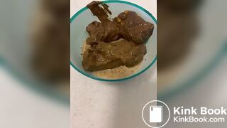 Yummy food for my tummy xxx scat mistress eat shit