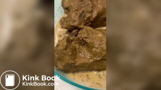 Yummy food for my tummy xxx scat mistress eat shit