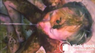 naked shit boy drinking piss