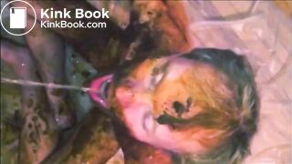 naked shit boy drinking piss