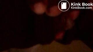 Ebony teen Pussy Play While Shittin