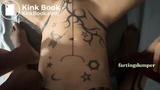 HEAR HIM SUCK OUT MY COLON JUICE