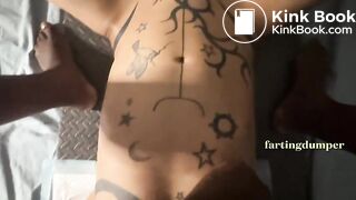 HEAR HIM SUCK OUT MY COLON JUICE