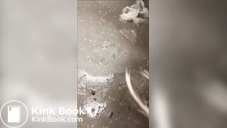 PUBLIC POTTY LICKERS v DIRTY toilet TONGUE tramps
