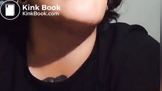 Scat rimjob while master shitting