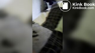 Amateur uses anal beads on male ass, with scat