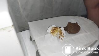 Toilet lid shitting