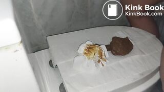 Toilet lid shitting