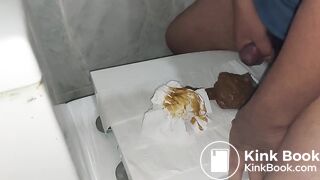 Toilet lid shitting